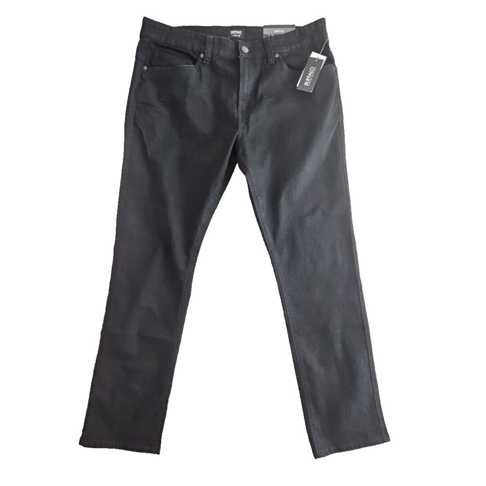 Buffalo David Bitton Ash Jeans Men's W36 L32 Slim Stretch Black Modern NWT Denim
